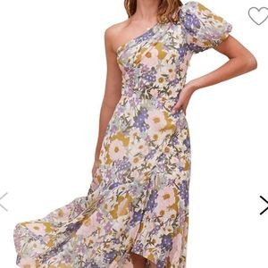 ASTR THE LABEL SANTORINI Floral Print Dress